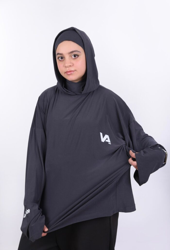 هودي فليكسي سبورت – رمادي عصري - Image 1